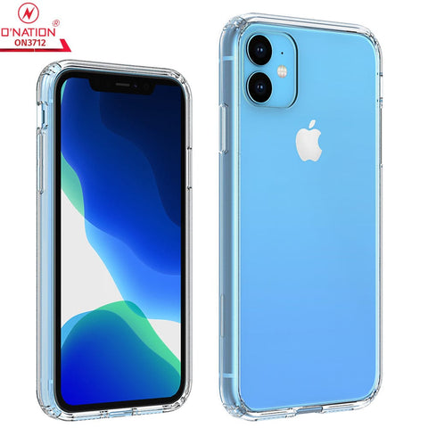 iPhone 11 Cover  - ONation Crystal Series - Premium Quality Clear Case No Yellowing Back With Smart Shockproof Cushions