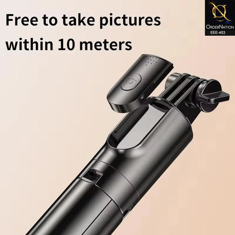 R1S-L Wireless Selfie Stick Tripod with Bluetooth Remote