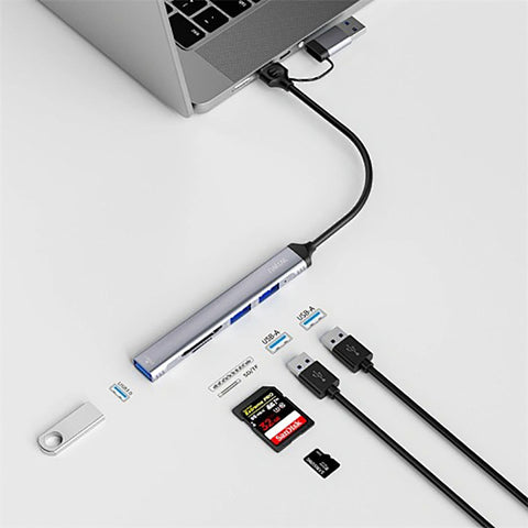 Wiwu WI-HB003 Zolo Series - 5in1 Type-C USB-A Hub Multiplier