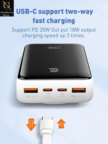 LDNIO PQ18 20000mAh Magnetic Wireless Charging Power Bank