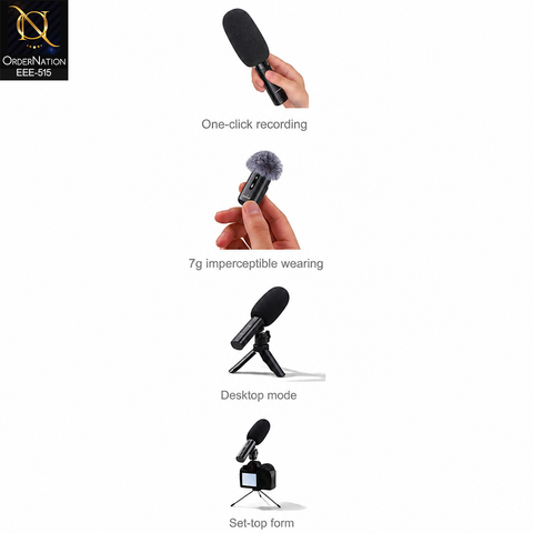 NeePho Collar clip microphone - NP 63 - Wireless Mini Lavalier Microphone with Noise Reduction & Auto Connection