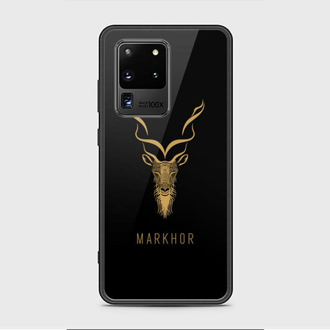 Samsung Galaxy S20 Ultra Cover - Markhor Series - HQ Ultra Shine Premium Infinity Glass Soft Silicon Borders Case