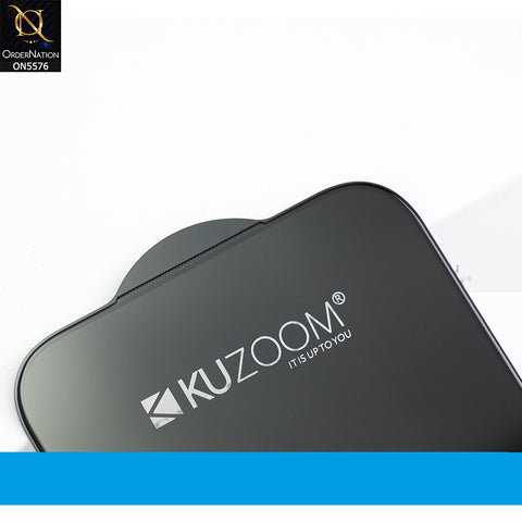 iPhone 16 Pro Screen Protector - Transparent - Kuzoom 3D Curved Full Screen Protector Glass