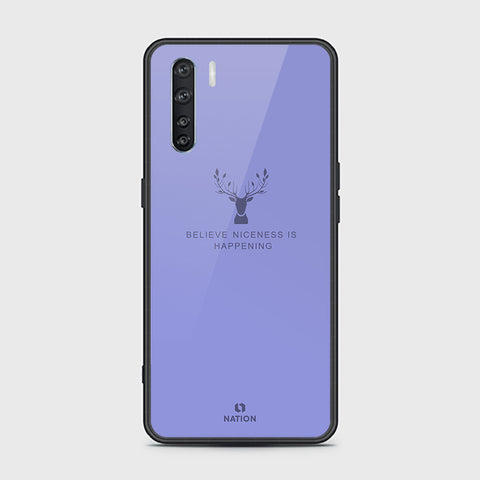 Oppo Reno 3 Cover - Nice Series - HQ Ultra Shine Premium Infinity Glass Soft Silicon Borders Case (Fast Delivery)