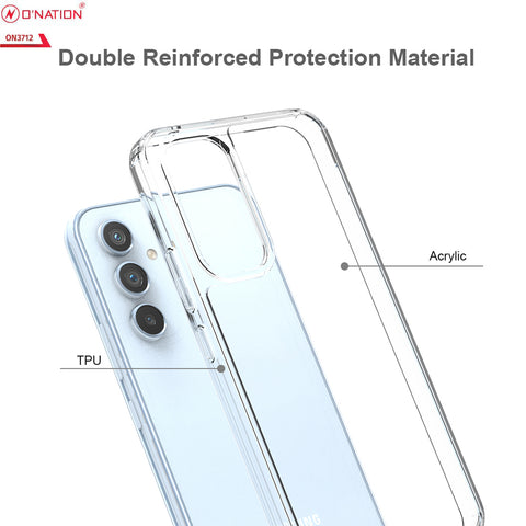 Samsung Galaxy A54 Cover  - ONation Crystal Series - Premium Quality Clear Case No Yellowing Back With Smart Shockproof Cushions