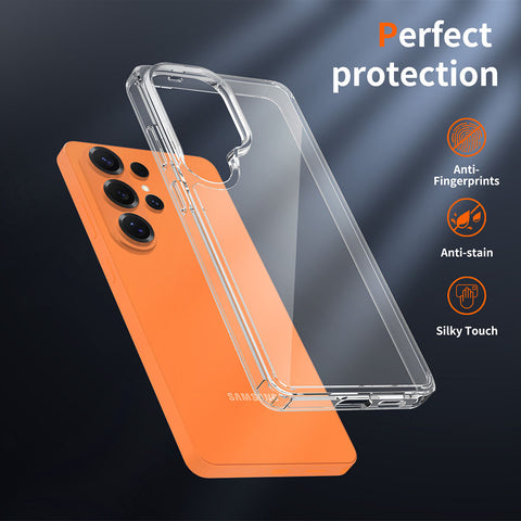 Samsung Galaxy S26 Ultra Cover - Transparent - ONation Crystal Series - Premium Quality Clear Case No Yellowing Back With Smart Shockproof Cushions