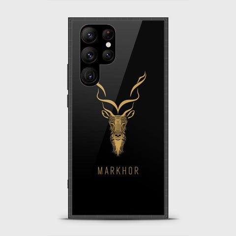 Samsung Galaxy S23 Ultra 5G Cover - Markhor Series - HQ Ultra Shine Premium Infinity Glass Soft Silicon Borders Case