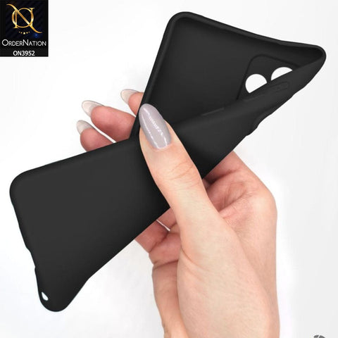 Samsung Galaxy S22 Ultra 5G Cover - Black - KZ-DOO Q-Series Ultra Slim High Quality Soft Silicone Camera Protection Case