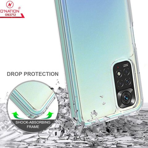 Xiaomi Redmi Note 11 Cover  - ONation Crystal Series - Premium Quality Clear Case No Yellowing Back With Smart Shockproof Cushions