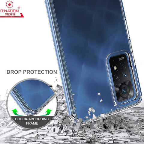 Xiaomi Redmi Note 12 Pro 4G Cover  - ONation Crystal Series - Premium Quality Clear Case No Yellowing Back With Smart Shockproof Cushions