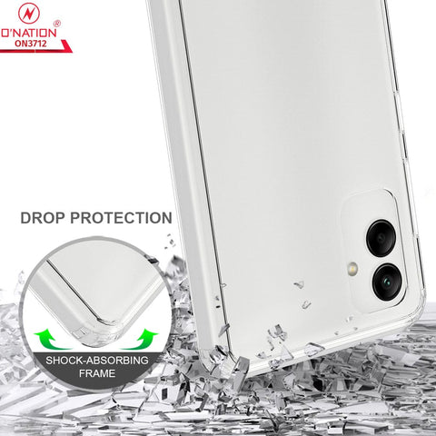 Samsung Galaxy A04 Cover  - ONation Crystal Series - Premium Quality Clear Case No Yellowing Back With Smart Shockproof Cushions