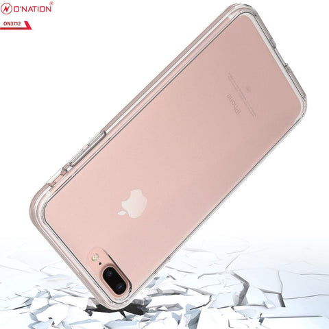 iPhone 8 Plus Cover  - ONation Crystal Series - Premium Quality Clear Case No Yellowing Back With Smart Shockproof Cushions