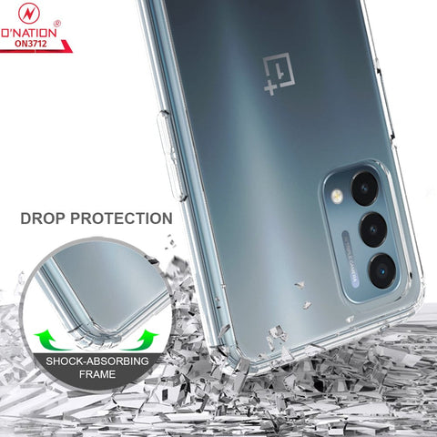 OnePlus Nord N200 5G Cover  - ONation Crystal Series - Premium Quality Clear Case No Yellowing Back With Smart Shockproof Cushions