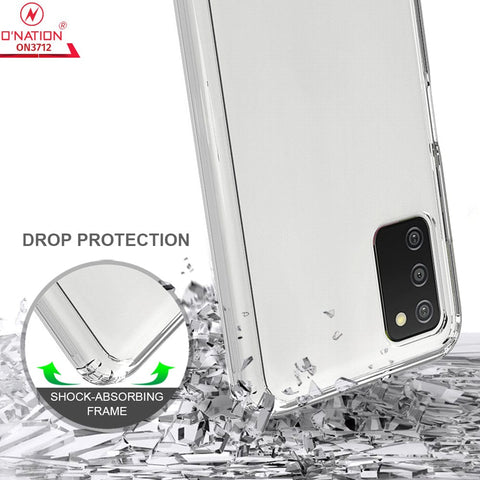 Samsung Galaxy A03s Cover  - ONation Crystal Series - Premium Quality Clear Case No Yellowing Back With Smart Shockproof Cushions