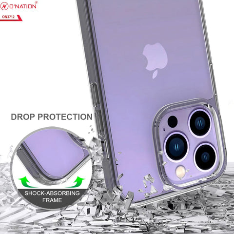 iPhone 14 Pro Cover  - ONation Crystal Series - Premium Quality Clear Case No Yellowing Back With Smart Shockproof Cushions