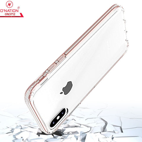 iPhone XS Max Cover  - ONation Crystal Series - Premium Quality Clear Case No Yellowing Back With Smart Shockproof Cushions