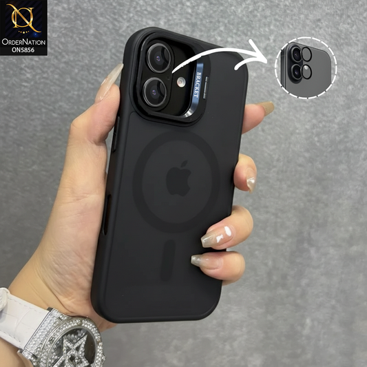 iPhone 17 Cover - Black - New premium Magsafe Transparent Camra Lense Protector With Lens