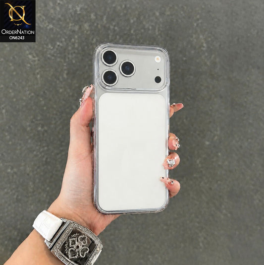 iPhone 17 Pro Max Cover - White - Premium Clear Protective Phone Case with Raised Camera Protection & Shockproof Bumper
