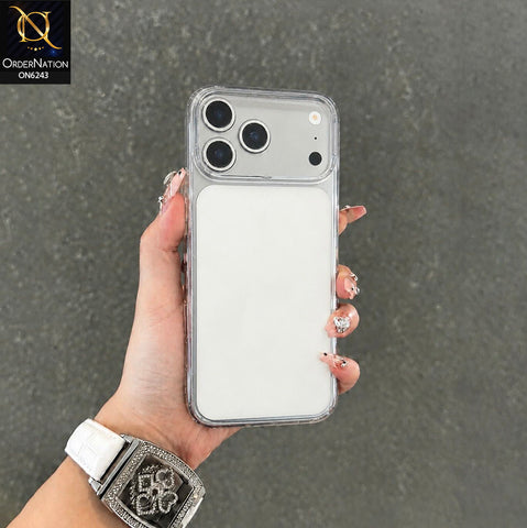 iPhone 18 Pro Max Cover - White - Premium Clear Protective Phone Case with Raised Camera Protection & Shockproof Bumper