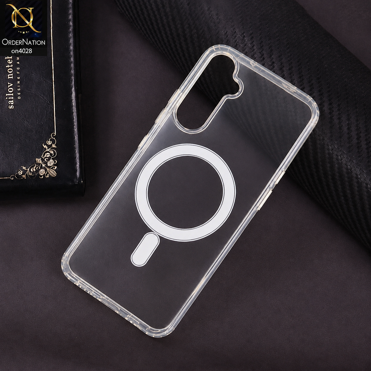 Samsung Galaxy F14 4G Cover - Transparent - EOURO Shock Resistant New Ariclic Clear Case With MagSafe