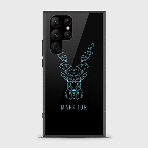 Samsung Galaxy S23 Ultra 5G Cover - Markhor Series - HQ Ultra Shine Premium Infinity Glass Soft Silicon Borders Case