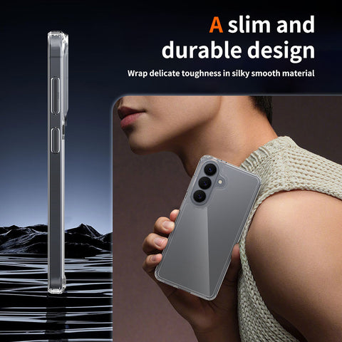 Samsung Galaxy S26 Cover  - ONation Crystal Series - Premium Quality Clear Case No Yellowing Back With Smart Shockproof Cushions