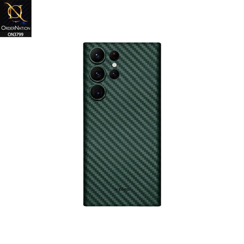 Samsung Galaxy S23 Ultra 5G Cover - Green - KZ-DOO Air Carbon Fiber Ultra Thin Protective Case