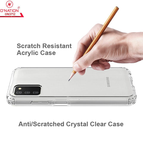 Samsung Galaxy A03s Cover  - ONation Crystal Series - Premium Quality Clear Case No Yellowing Back With Smart Shockproof Cushions