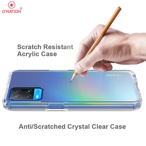 Oppo A54 4G Cover  - ONation Crystal Series - Premium Quality Clear Case No Yellowing Back With Smart Shockproof Cushions