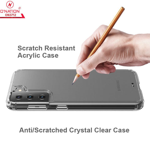 Samsung Galaxy S21 5G Cover  - ONation Crystal Series - Premium Quality Clear Case No Yellowing Back With Smart Shockproof Cushions