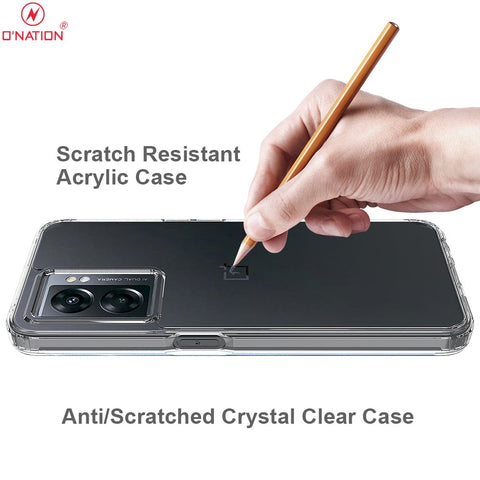 OnePlus Nord N300 Cover  - ONation Crystal Series - Premium Quality Clear Case No Yellowing Back With Smart Shockproof Cushions