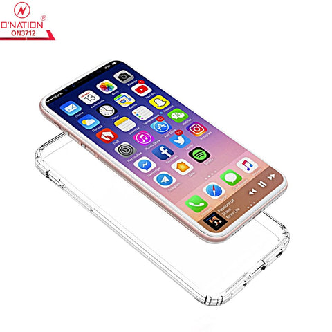 iPhone XS Max Cover  - ONation Crystal Series - Premium Quality Clear Case No Yellowing Back With Smart Shockproof Cushions