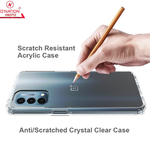 OnePlus Nord N200 5G Cover  - ONation Crystal Series - Premium Quality Clear Case No Yellowing Back With Smart Shockproof Cushions