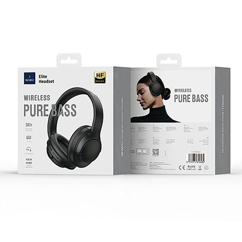 WIWU TD-08 Elite Pure Bass Wireless Headset - Black