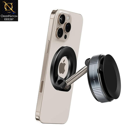 Vacuum Suction Magnetic Phone Holder Magnetic Bracket K007 - Black