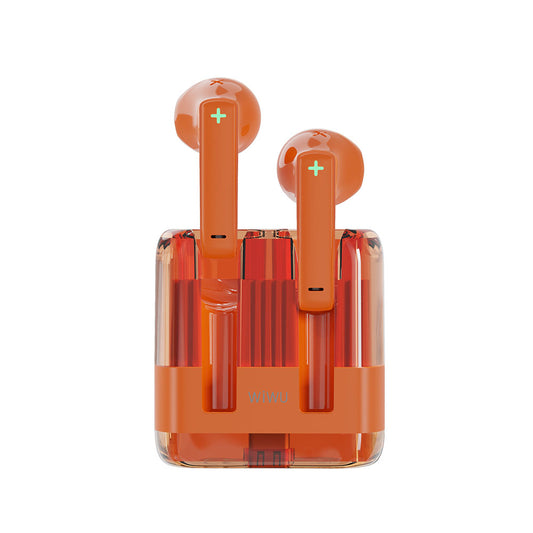 WiWU T21 TWS Crystal Wireless Stereo Earbuds - Orange