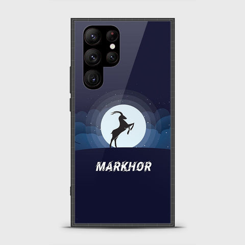 Samsung Galaxy S23 Ultra 5G Cover - Markhor Series - HQ Ultra Shine Premium Infinity Glass Soft Silicon Borders Case