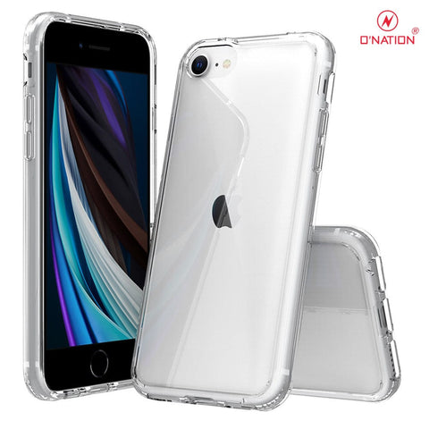 iPhone SE 2020 Cover  - ONation Crystal Series - Premium Quality Clear Case No Yellowing Back With Smart Shockproof Cushions