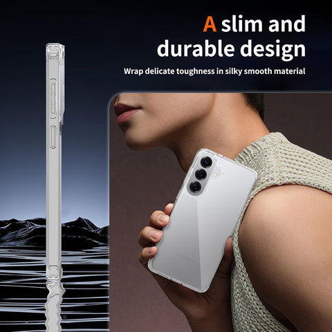 Samsung Galaxy S26 Plus Cover  - ONation Crystal Series - Premium Quality Clear Case No Yellowing Back With Smart Shockproof Cushions