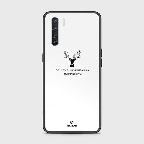 Oppo Reno 3 Cover - Nice Series - HQ Ultra Shine Premium Infinity Glass Soft Silicon Borders Case (Fast Delivery)