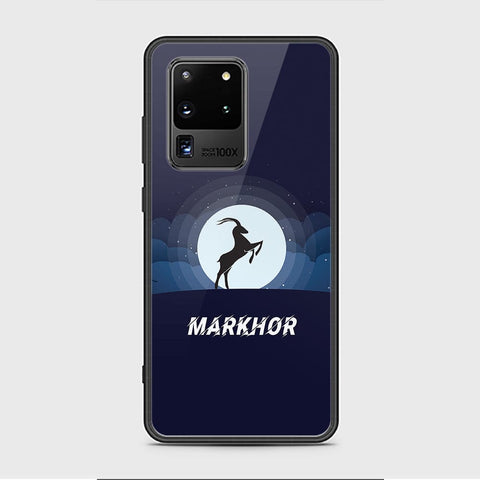 Samsung Galaxy S20 Ultra Cover - Markhor Series - HQ Ultra Shine Premium Infinity Glass Soft Silicon Borders Case