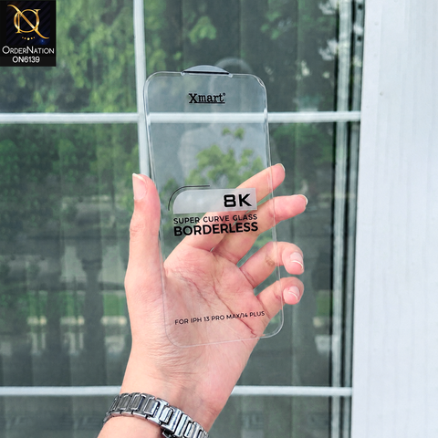 iPhone 14 Plus Protector - Transparent - Xmart 8K Tempered Glass Anti Static Screen Protector With Curved Clear Screen Film