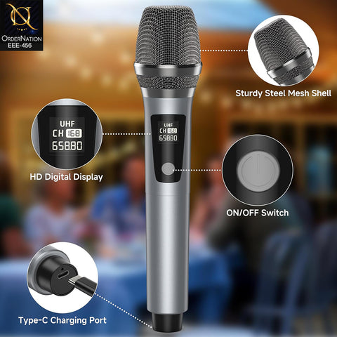 Vocal Legend X338 Professional UHF Wireless Dynamic Microphone System with Digital Display