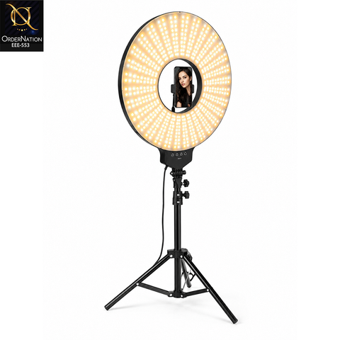 FW-321 LED Soft Ring Light with Remote Control Adjustable 3000K-6500K Professional Lighting Kit (Without tripod)