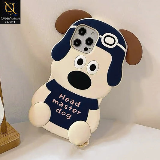 iPhone 15 Pro Max  Cover - Blue - New Cute 3D Animal Soft Case