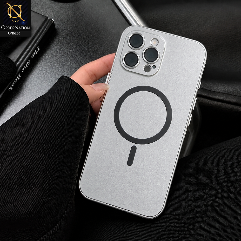 iPhone 15 Pro Max Cover - Silver - Premium Protective Phone Case with Top-Opening Camera Cover, Magnetic Ring & Shockproof Design
