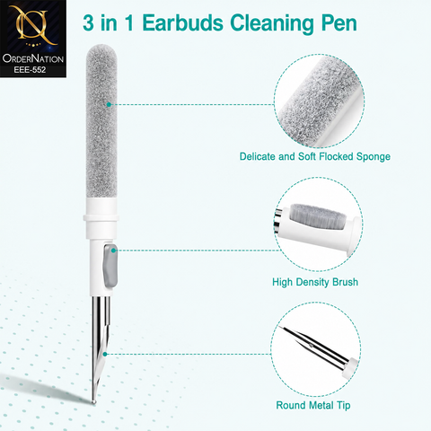 3-in-1 Multifunctional Earbud Cleaning Pen & Electronics Detail Tool