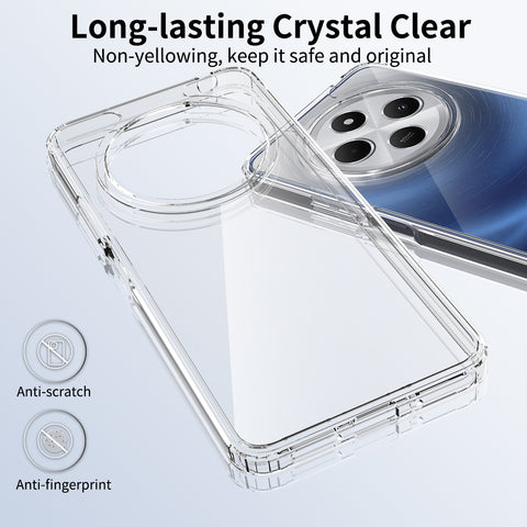 Xiaomi Redmi 14C Cover - Transparent - ONation Crystal Series - Premium Quality Clear Case No Yellowing Back With Smart Shockproof Cushions