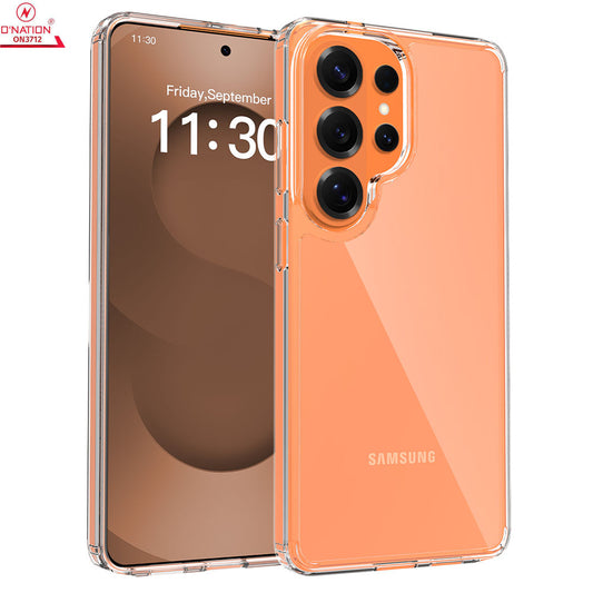 Samsung Galaxy S26 Ultra Cover - Transparent - ONation Crystal Series - Premium Quality Clear Case No Yellowing Back With Smart Shockproof Cushions