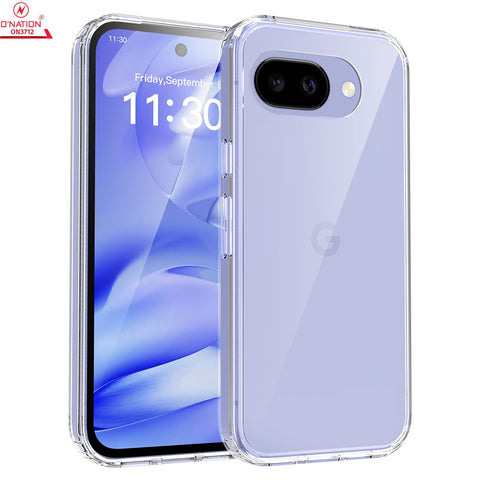 Google Pixel 10a Cover - Transparent - ONation Crystal Series - Premium Quality Clear Case No Yellowing Back With Smart Shockproof Cushions